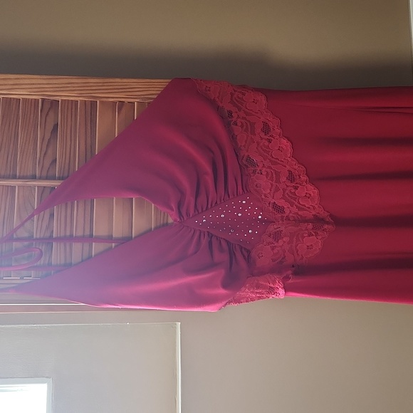 Long Red Halter Top Dress - Picture 1 of 2